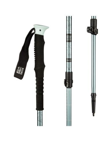 Habo (Azul) - Bastón de trekking con bloqueo rápido- Elementerre