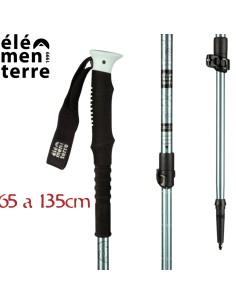 Habo (Azul) - Bastón de trekking con bloqueo rápido- Elementerre
