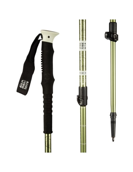 Habo (Verde) - Bastón de trekking con bloqueo rápido- Elementerre