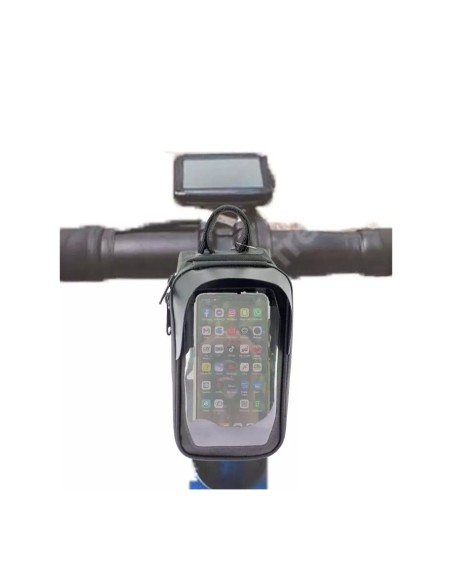 Kom - Bolsa para cuadro de bicicleta con soporte para teléfono - Elementerre