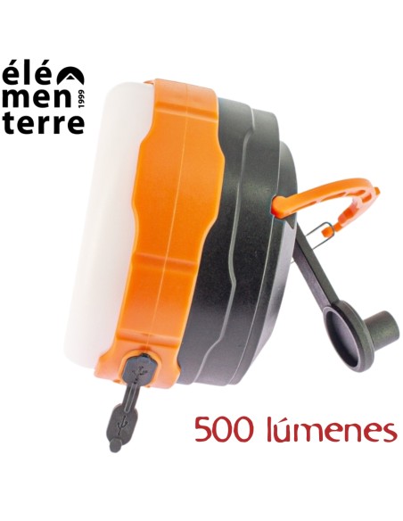 Sirus - Linterna dinamo recargable de 500 lúmens - Elementerre