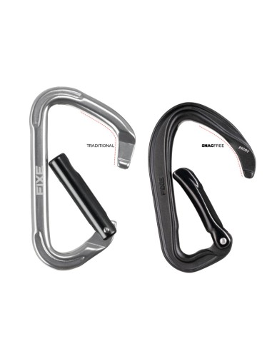 Picot straight - Mosquetón ergonómico y ligero con gatillo curvo - Fixe