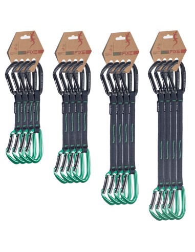 Pack 4 Puput 12cm quickdraw - Cintas express 12cm para escalada deportiva - Fixe