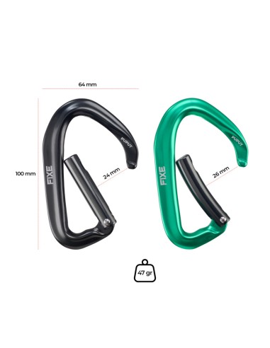 Pack 4 Puput 12cm quickdraw - Cintas express 12cm para escalada deportiva - Fixe