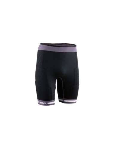Spirit Flux shorts (Negro/Lavanda) - Malla corta Trail running - Lurbel