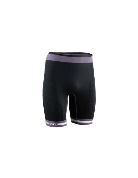 Spirit Flux shorts (Negro/Lavanda) - Malla corta Trail running - Lurbel