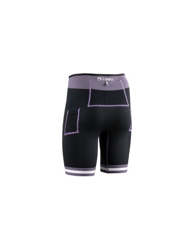 Spirit Flux shorts (Negro/Lavanda) - Malla corta Trail running - Lurbel