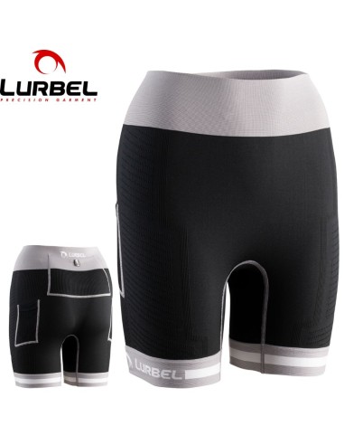 Spirit Flux shorts W (Negro/Gris Hielo) - Malla corta Trail running para mujer - Lurbel