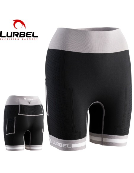 Spirit Flux shorts W (Negro/Gris Hielo) - Malla corta Trail running para mujer - Lurbel