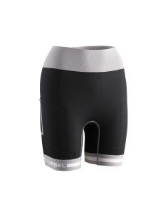 Spirit Flux shorts W (Negro/Gris Hielo) - Malla corta Trail running para mujer - Lurbel 2