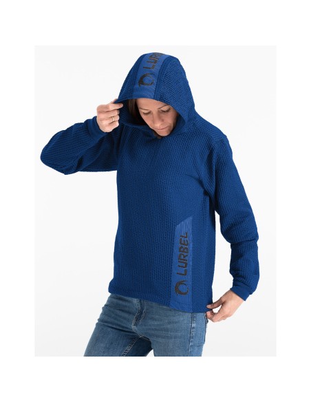 Wave hoodie (Azul Royal/Negro) - sudadera con tallaje unisex - Lurbel
