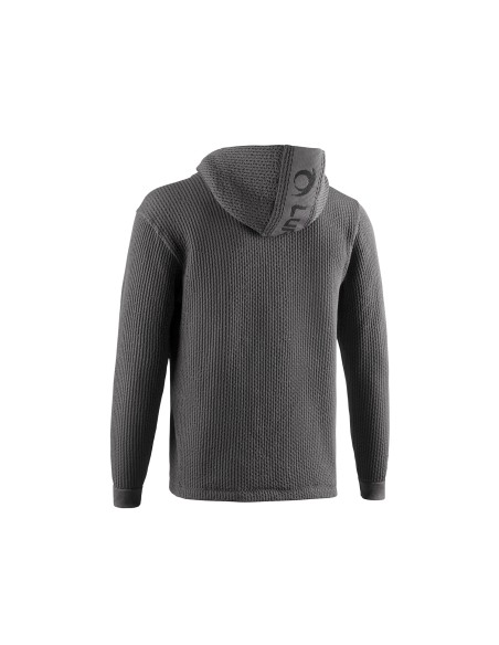 Wave hoodie (Gris Hielo/Negro) - sudadera con tallaje unisex - Lurbel