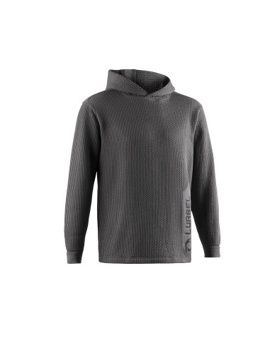 Wave hoodie (Gris Hielo/Negro) - sudadera con tallaje unisex - Lurbel