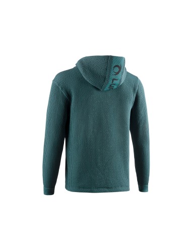 Wave hoodie (Verde botella/negro) - sudadera con tallaje unisex - Lurbel