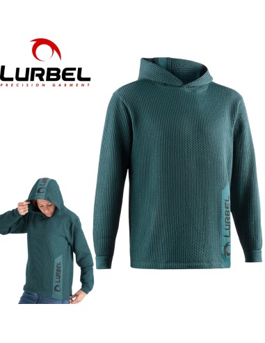 Wave hoodie (Verde botella/negro) - sudadera con tallaje unisex - Lurbel