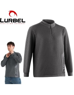 Wave pullover (Gris Hielo/Negro) - sudadera con cierre de cremallera en el cuello - Lurbel