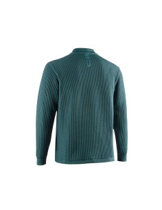 Wave pullover (Verde botella/negro) - sudadera con cierre de cremallera en el cuello - Lurbel 2