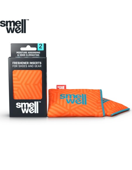 SmellWell Active (Geometric Orange) - Bolsas desodorantes para calzado (par) - SmellWell