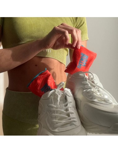 SmellWell Active (Geometric Orange) - Bolsas desodorantes para calzado (par) - SmellWell