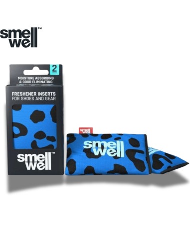 SmellWell Active (Leopard Blue) - Bolsas desodorantes para calzado (par) - SmellWell