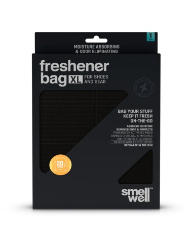 SmellWell Active XL (Black Stone ) - Bolsas desodorantes grandes para calzado (par) - SmellWell