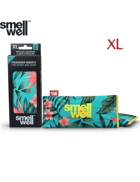 SmellWell Active XL (Tropical Floral ) - Bolsas desodorantes grandes para calzado (par) - SmellWell