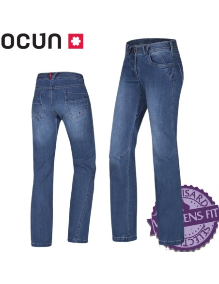 Medea jeans - Pantalón tejano de escalada para mujer - Ocun
