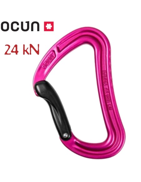 Raven Bent (Pink) - Mosquetón curvo sin seguro - Ocun