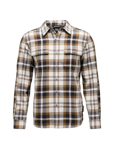 Project Twill Long Sleeve (DK Cury-Off White) - Camisa algodon manga larga  - Black Diamond