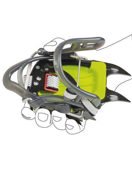 Pack crampones Ascent Universal + Piolet glacier Linkin - C.A.M.P / Petzl