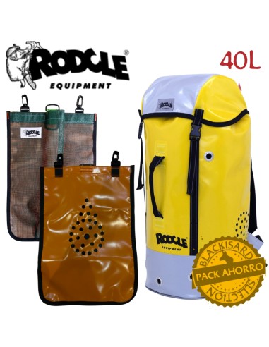 lekime + bolsa socorro - mochila barrancos 40l con bolsa cuerda de socorro - rodcle