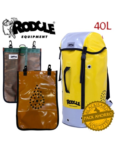lekime + bolsa socorro - mochila barrancos 40l con bolsa cuerda de socorro - rodcle