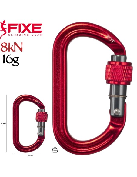 Xot rosca - Pequeño mosquetón auxiliar con rosca - Fixe