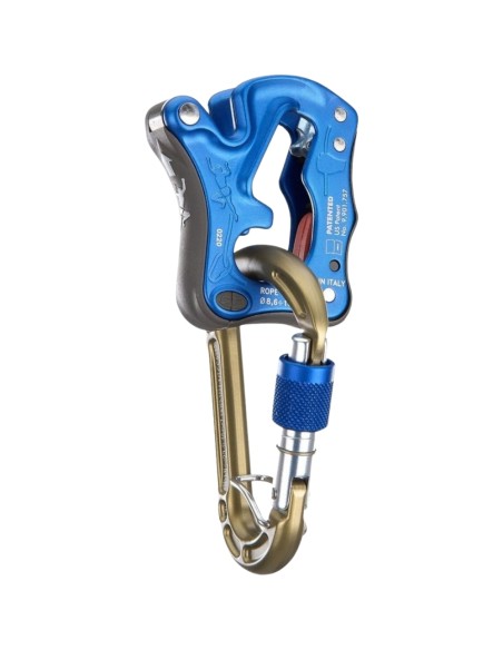 Click Up Kit (Azul) -  Pack de Asegurador Click Up con mosqueton antigiro - Climbing Technology