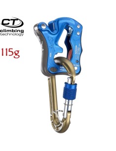 Click Up Kit (Azul) -  Pack de Asegurador Click Up con mosqueton antigiro - Climbing Technology