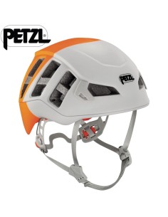 Meteor (Blanco/Naranja) - Casco ligero para escalada y alpinismo - Petzl