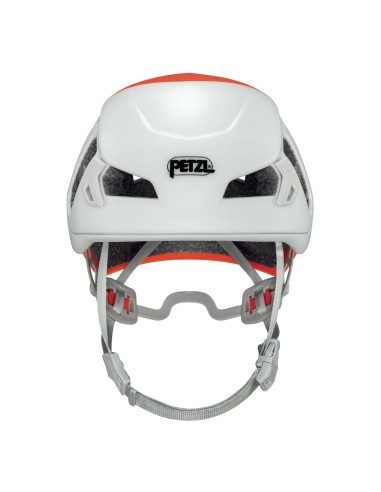 Meteor (Blanco/Naranja) - Casco ligero para escalada y alpinismo - Petzl