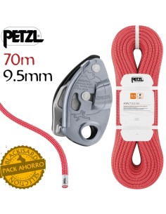 Pack cuerda Arial 9,5mm 70m + Grigri - Petzl