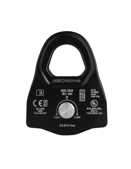 Minder S1 - Polea compacta de placas laterales móviles - Petzl