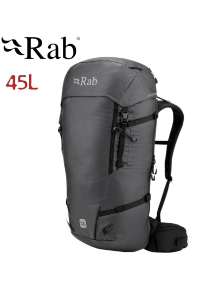 Ascendor 45L Medium (Black) - Mochila de alpinismo unisex - Rab