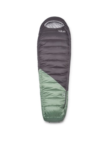 Radeon Womens -6 Regular LZ (Dark Fig Green/Graphene) - Saco de dormir sintetico unisex - Rab