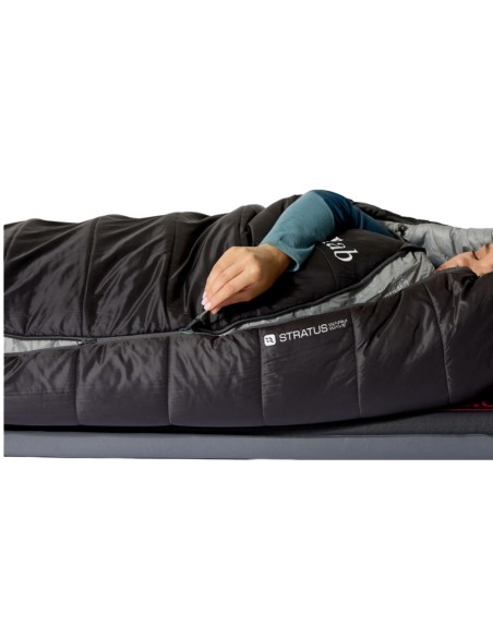 Radeon 0 Womens Regular LZ (Dark Fig Green/Graphene) - Saco de dormir sintetico Mujer - Rab