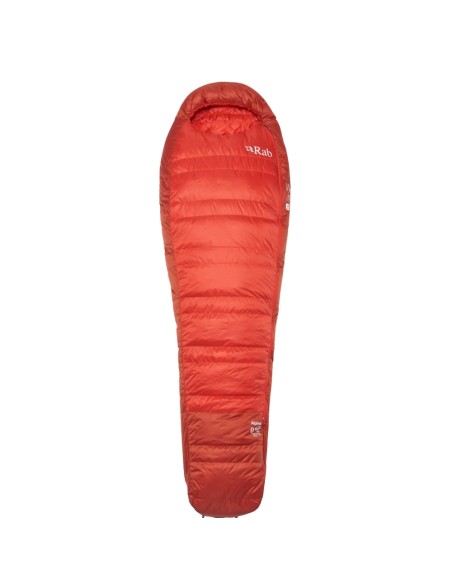 Alpine 0 Regular LZ (Dark Horizon/Tuscan Red) - Saco de dormir de plumas ligero - Rab