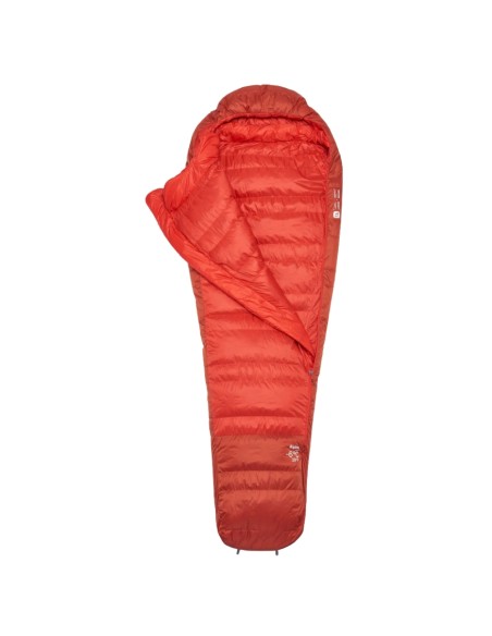 Alpine -6 Regular LZ (Dark Horizon/Tuscan Red) - Saco de dormir de plumas ligero - Rab
