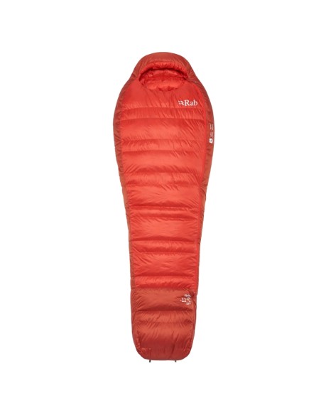 Alpine -12 Regular LZ (Dark Horizon/Tuscan Red) - Saco de dormir de plumas ligero - Rab