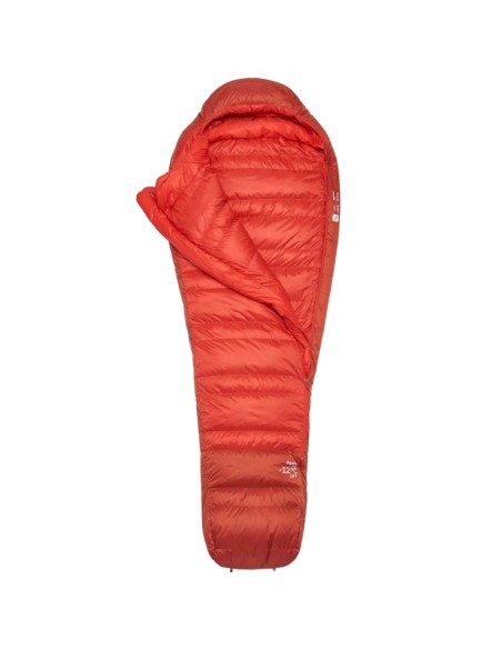 Alpine -12 Regular LZ (Dark Horizon/Tuscan Red) - Saco de dormir de plumas ligero - Rab