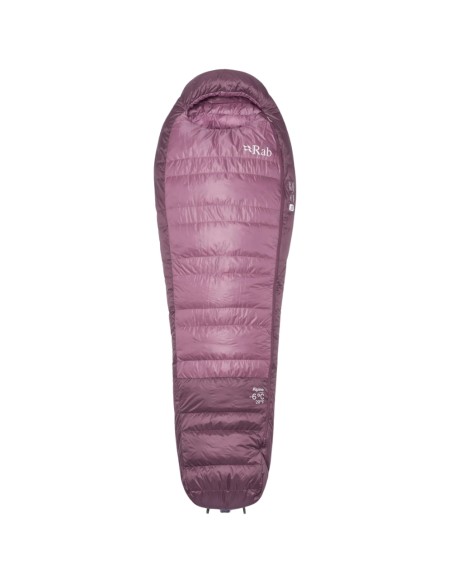 Alpine -6 Women Regular LZ (Iris/Dark Iris) - Saco de dormir de plumas ligero - Rab