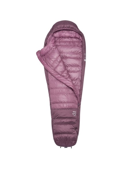 Alpine -6 Women Regular LZ (Iris/Dark Iris) - Saco de dormir de plumas ligero - Rab