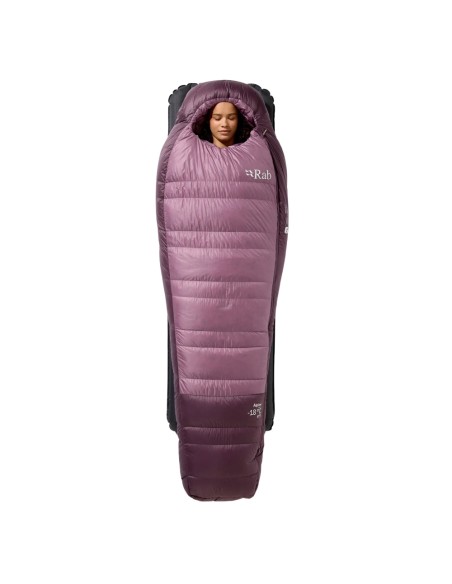 Alpine -6 Women Regular LZ (Iris/Dark Iris) - Saco de dormir de plumas ligero - Rab