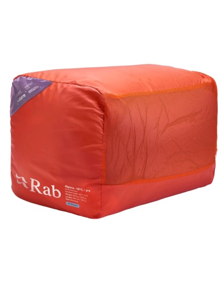 Alpine -6 Women Regular LZ (Iris/Dark Iris) - Saco de dormir de plumas ligero - Rab